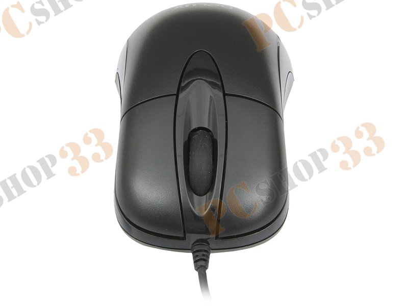 Оптическая мышь Delux M312, 2кн.+скр., черный (PS/2)