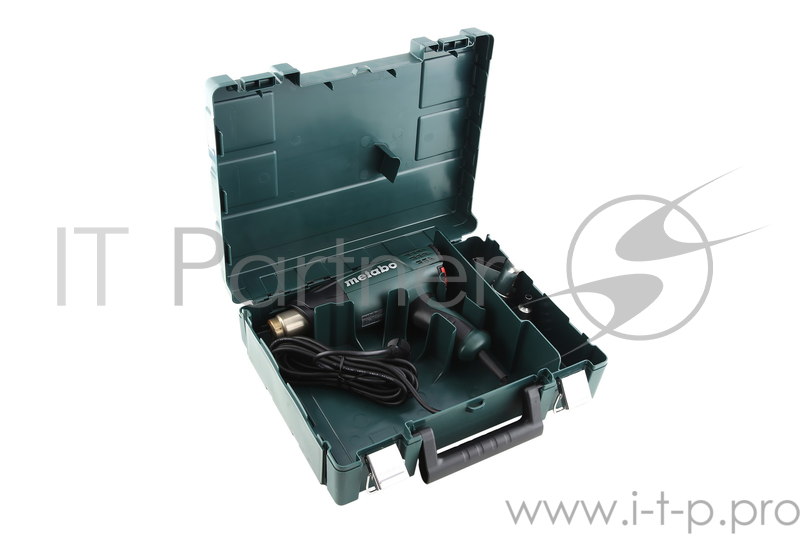 Фены Metabo HE 23-650 Фен строительный 602365500 { 2300 вт,дисплей,кейс,2 насадки, вес 2.2 кг }