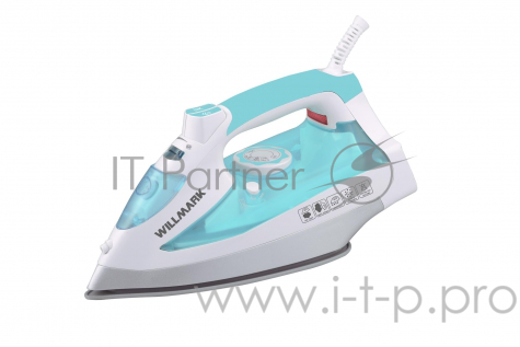 Утюг WILLMARK SI-2228C (2200Вт, керам. подошва, 380 мл., анти-накипь, шнур 1,8 м, голубой )