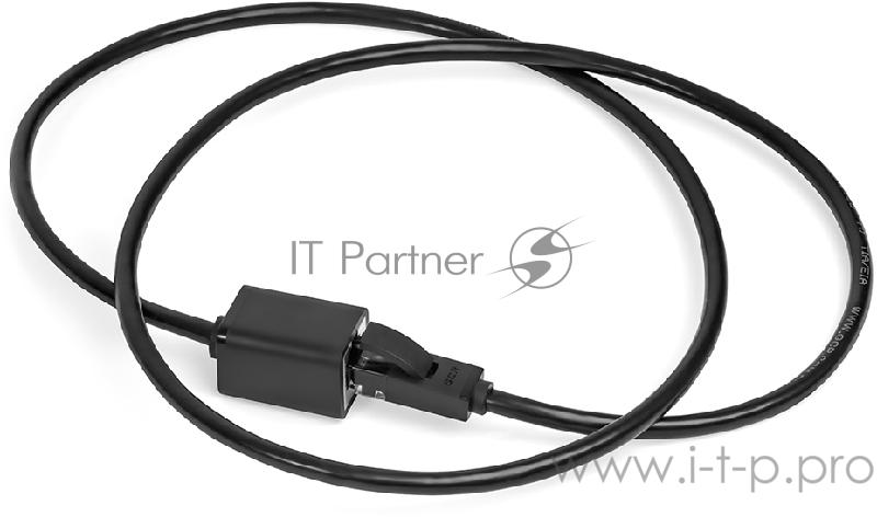 Переходник Greenconnect Удлинитель патч-корда прямой 0.5m UTP медь, кат.6, черный, позолоченные контакты, 23 AWG, Premium ethernet high speed 10 Гбит/с, RJ45, T568B (GCR-ELNC616-0.5m)