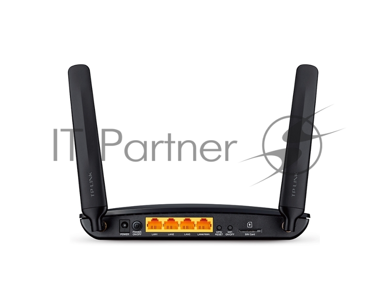 Сетевое оборудование TP-Link TL-MR6400 Маршрутизатор 3G/4G + WiFi 300Мбит/сек. + 3 порта LAN 100Мбит/сек. + 1 порт LAN/WAN 100Мбит/се