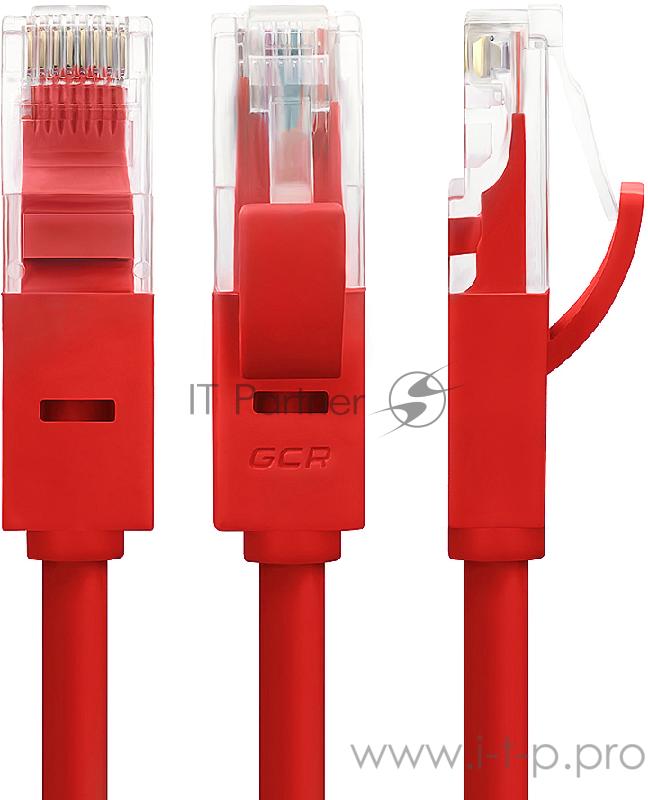 Greenconnect Патч-корд прямой 0.15m UTP кат.6, красный, позолоченные контакты, 24 AWG, литой, GCR-51430, ethernet high speed, RJ45, T568B Greenconnect Патч-корд прямой 0.15m UTP кат.6, красный, позолоченные контакты, 24 AWG, литой, GCR-51430, etherne
