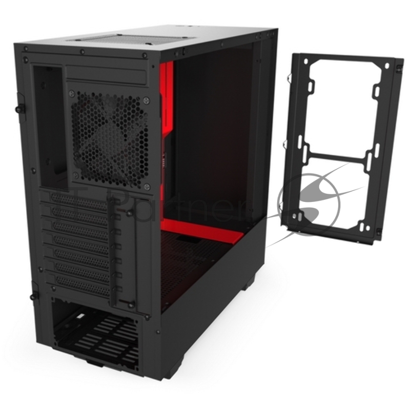 Корпус NZXT CA-H510B-BR H510 Compact Mid Tower Black/Red Chassis with 2x120mm Aer F Case Fans