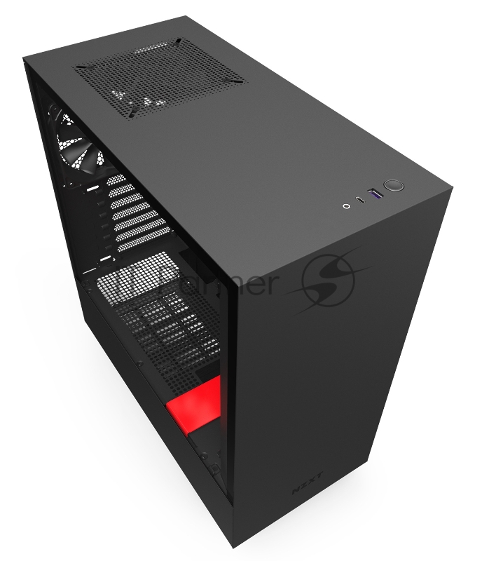 Корпус NZXT CA-H510B-BR H510 Compact Mid Tower Black/Red Chassis with 2x120mm Aer F Case Fans