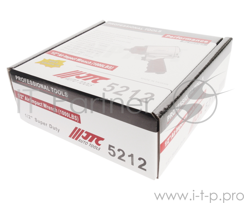 Гайковерт пневматический JTC 5212 1/2,90-120PSI 7200об/мин 230л/мин дляJTC D20PMA