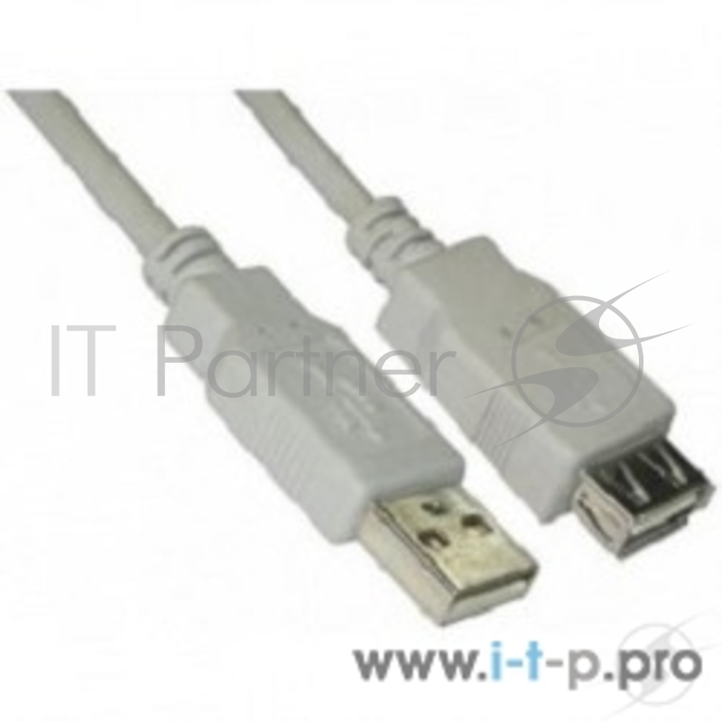 Кабель 5bites UC5011-030C Кабель удлинитель USB2.0, AM/AF, 3м.