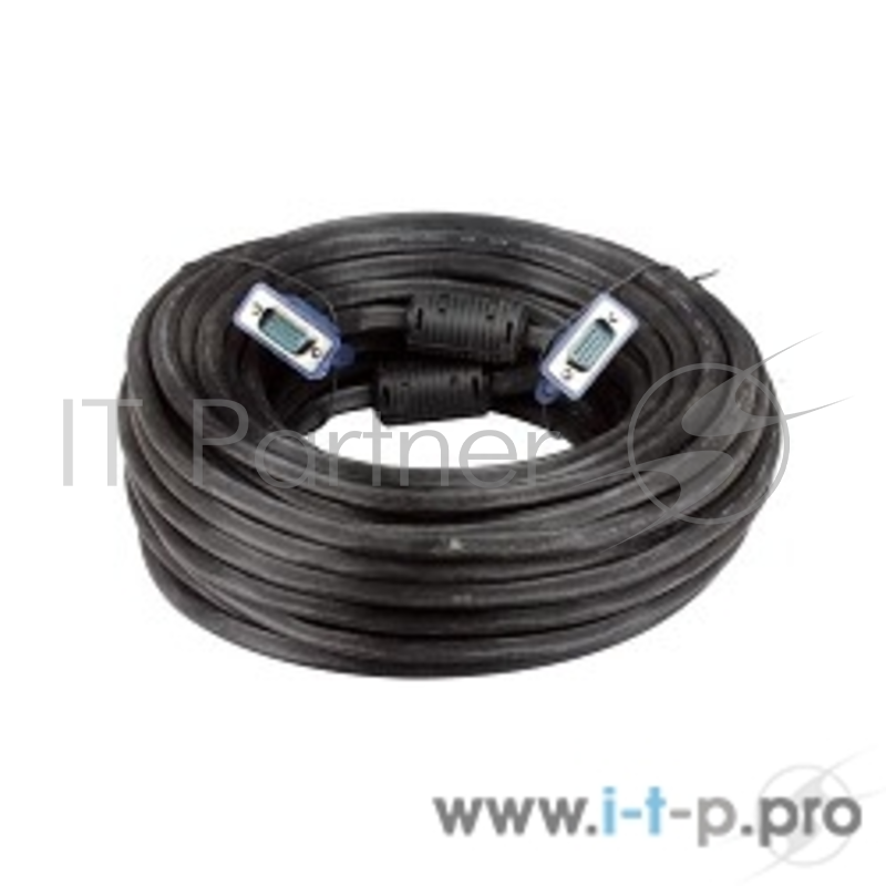Кабель TV-COM Кабель соединительный QCG341AD-10M/QCG120H-10M SVGA (15m/15m) 10m 2 фильтра 6926123462195 / 6937510843824/6939510844184