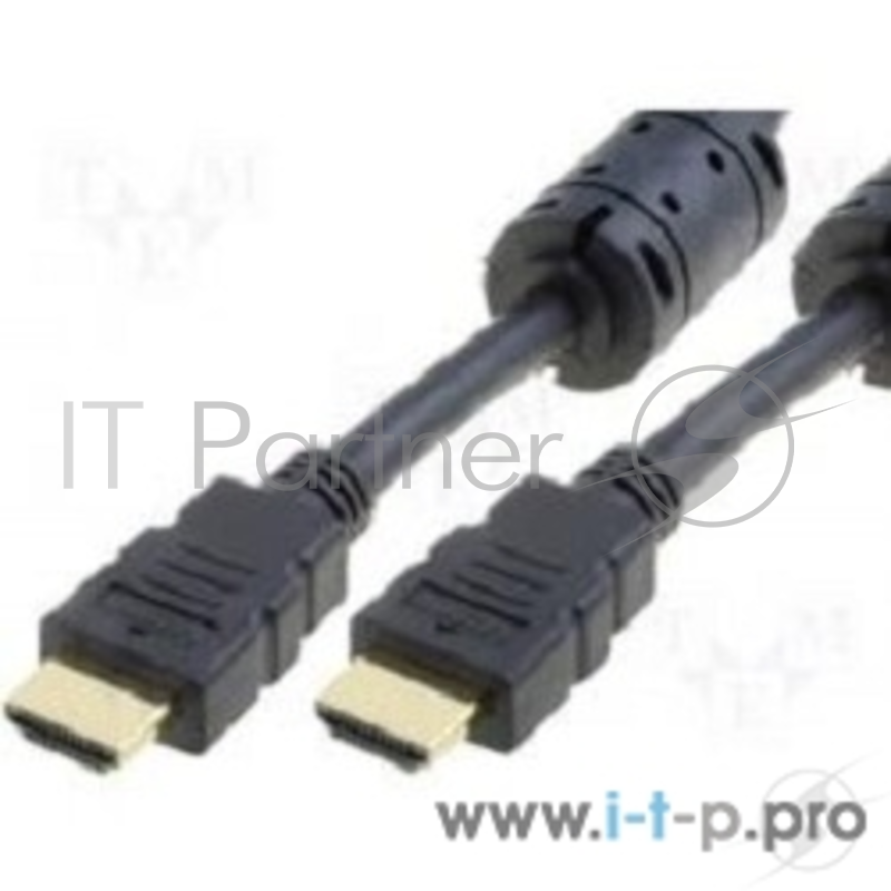 Кабель Telecom Кабель (CG511D-20M) HDMI 19M/M+2 фильтра 20м 1.4V W/Ethernet/3D позолоченные контакты