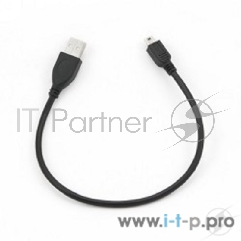 Кабель Gembird CCP-USB2-AM5P-1 USB 2.0 кабель PRO для соед. 0,3м AM/miniBM позол.конт., черный