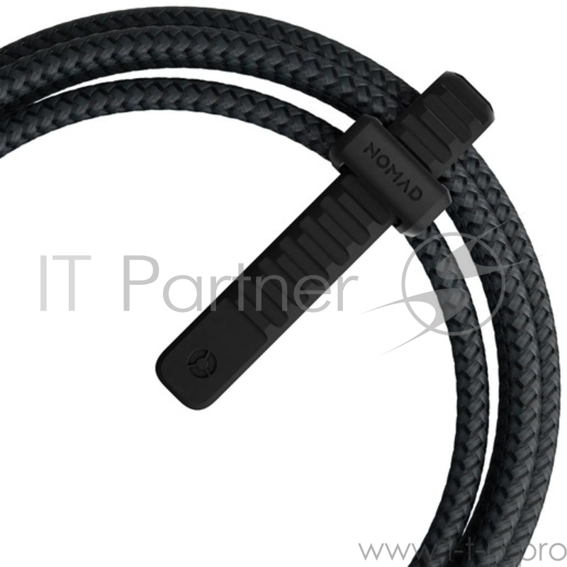 Кабель Nomad Lightning to USB, материал кевлар, длина 1,5 м. Цвет чёрный.