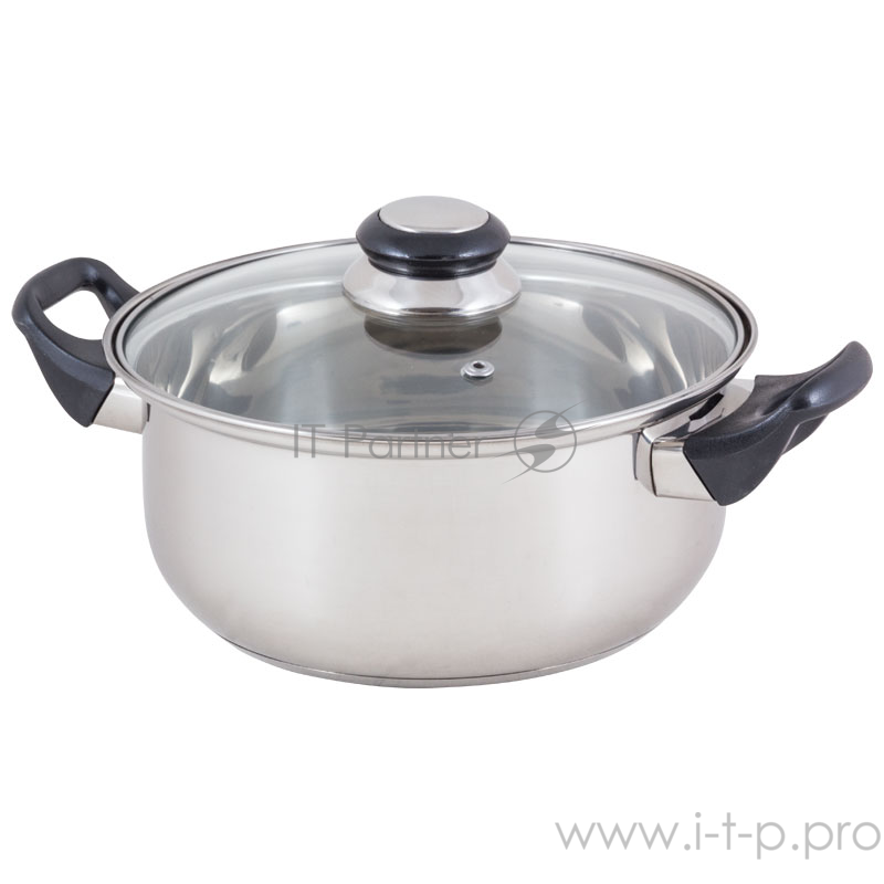 Кастрюля MALLONY BAK-03, объем 2,8 л, 3 слойное капсулированное дно (в уп. 8 шт)