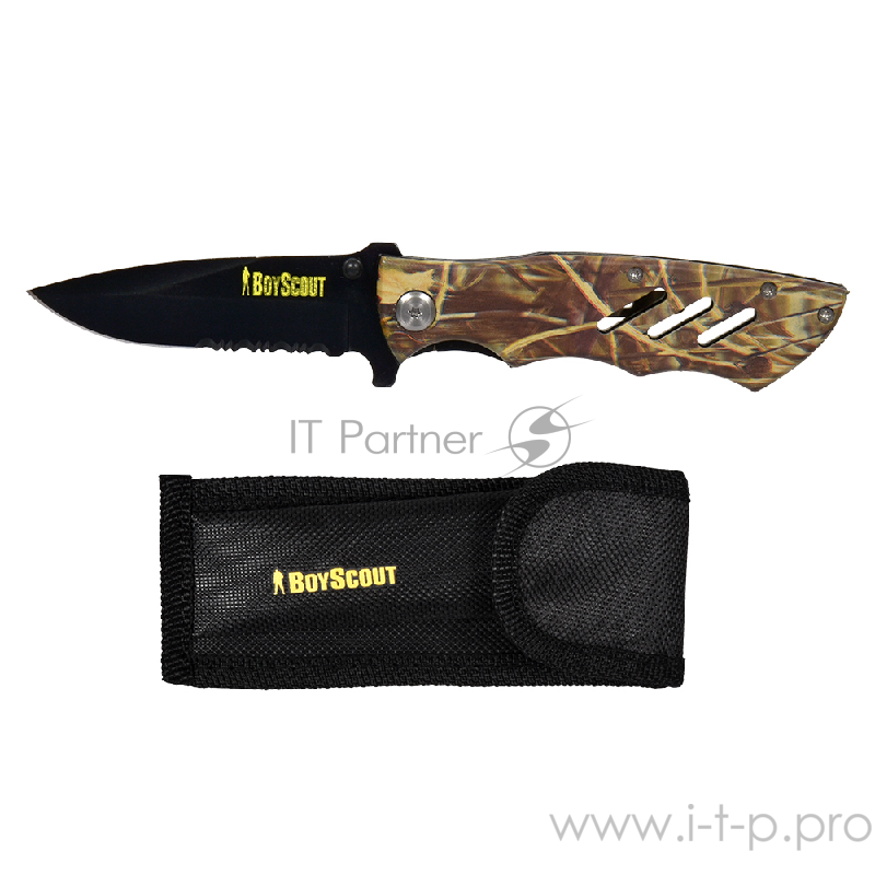 Нож BOYSCOUT 61287 складной Рейнджер 11,5/20 см, в чехле /72/12