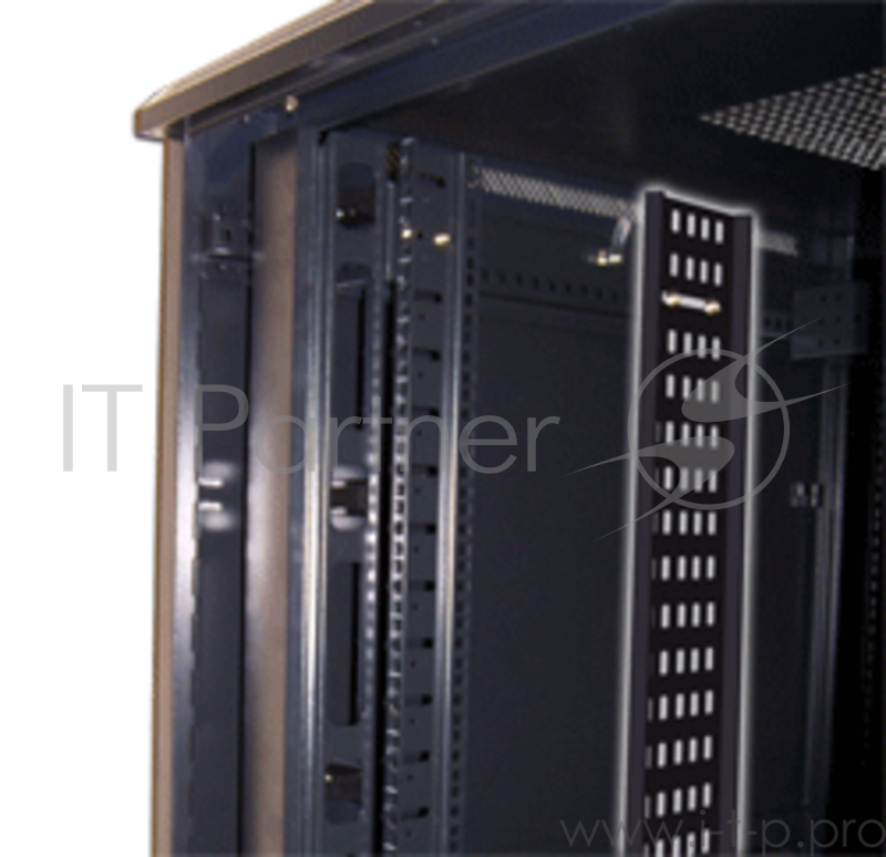 Вертикальный кабельный лоток для шкафов 47U, шириной 200 мм, черный