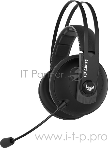 Игровые наушники ASUS TUF Gaming H7 Core чёрно-серые (53 мм, неодимовые магниты, 32 Ом, 20~20000 Гц, микрофон, USB, PC, Mac, PS4, Nintendo Switch, Xbox One, 90YH021G-B1UA00)