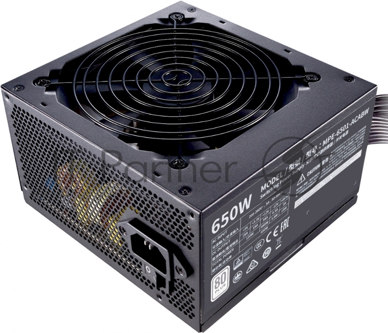 Блок питания 650 Ватт Power Supply Cooler Master MWE White, 650W, ATX, 120mm, 6xSATA, 4xPCI-E(6+2), APFC, 80+ White