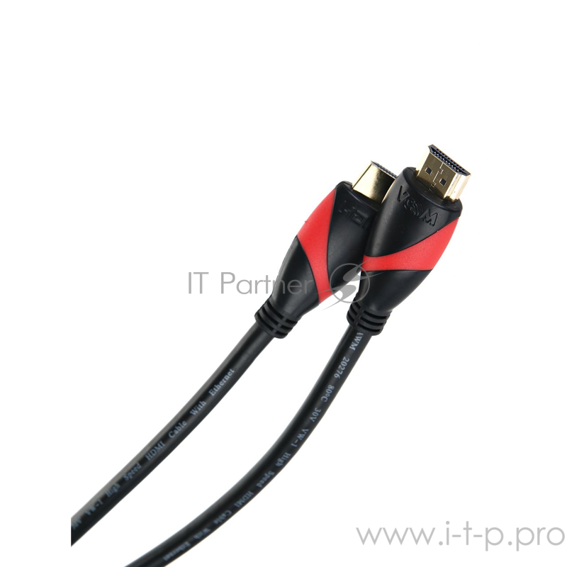 Кабель HDMI 19M/M ver. 2.0 black red, 1.8m VCOM <CG525-R-1.8> Кабель HDMI 19M/M ver. 2.0 black red, 1.8m VCOM <CG525-R-1.8>