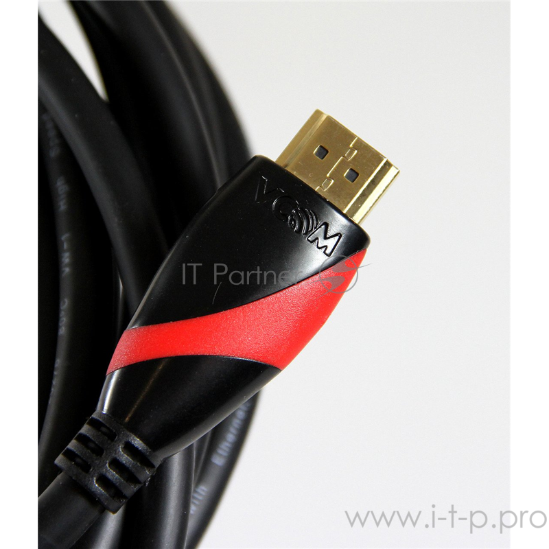 Кабель HDMI 19M/M ver. 2.0 black red, 1.8m VCOM <CG525-R-1.8> Кабель HDMI 19M/M ver. 2.0 black red, 1.8m VCOM <CG525-R-1.8>