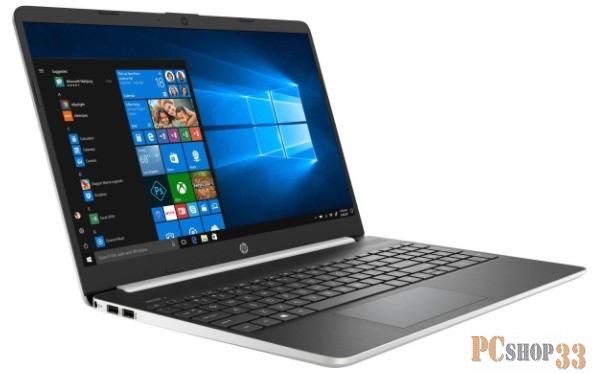 Ноутбук HP 15s-fq0018ur Core i3 7020U/4Gb/SSD256Gb/Intel HD Graphics/15.6/TN/HD (1366x768)/Windows 10/silver/WiFi/BT/Cam