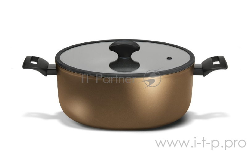 Кастрюля, TVS,TENACE с стекл. крышкой, 24см (DT474243710001C) 3.5л