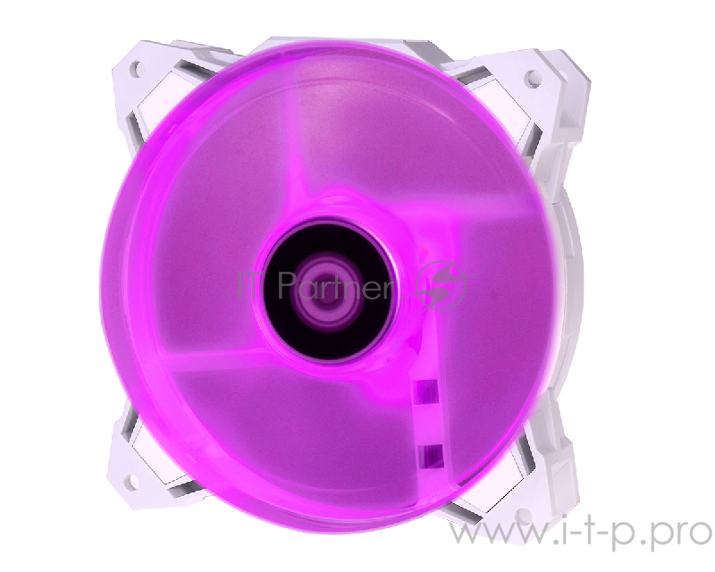 Вентилятор ID-COOLING SF-12025-RGB TRIO-SNOW (3 in 1) 120x120x25мм (20шт./кор, Пульт управления, PWM, Low Noise, резиновые углы, RGB, 700-1800об/мин, белый) BOX