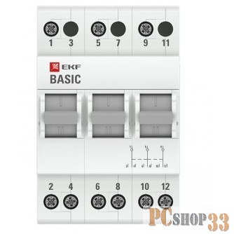 EKF tps-3-16 Трехпозиционный переключатель 3P 16А EKF Basic