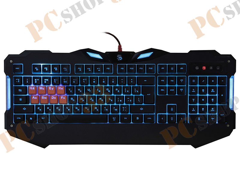Клавиатура A4Tech Bloody B328, 103+1кн., подсветка, водостойкая, черный (USB)