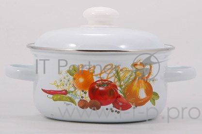 Кастрюля АК ЛМЗ 15104АП2 эмалированная,объем 2,0л. ассорти (уп-ка 4шт)