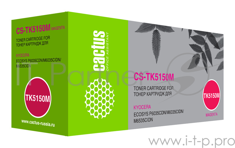 Картридж лазерный Cactus CS-TK5150M пурпурный (10000стр.) для Kyocera Ecosys M6035cidn/P6035cdn