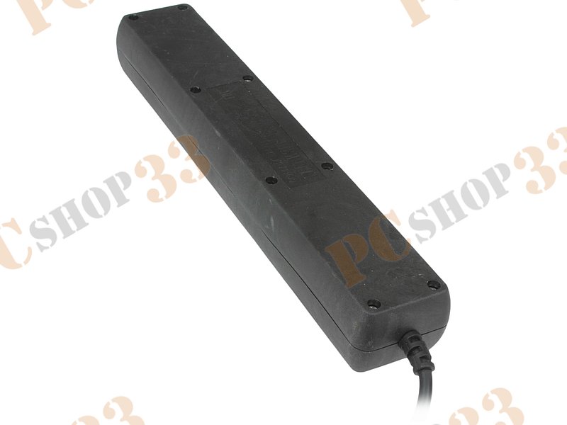 Сетевой фильтр на 5 розеток Гарнизон EHLB-4, черный (0.5м)