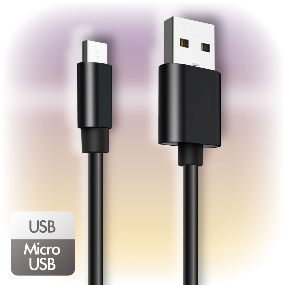 Дата-кабель Ginzzu microUSB, TPE, 1,0 м, черный (GC-409B)