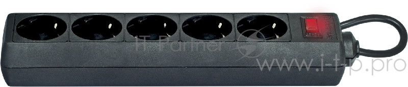 Сетевой фильтр на 5 розеток Defender ES 5 99486, черный (5.0м)