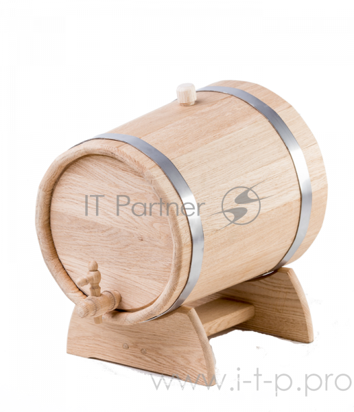 Жбан дубовый н/п Бонпос 15л. с краном на подставке