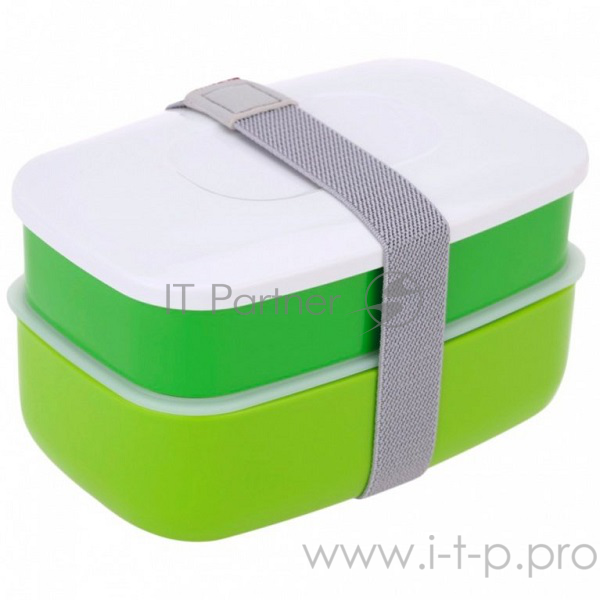 Ланч-бокс BRADEX с двумя отделениями и приборами, 1,2 л.TK 0245