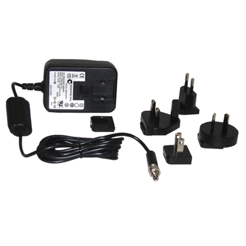 PS12VLB-INT-MED Advantech Блок питания внешний, Input: 100–240 VAC, 47–63 Hz, Output: 12 VDC, Female Locking Barrel (5.5mm OD, 2.5mm Center Conductor, 9mm long, Center Positive 0 to 2.08A)