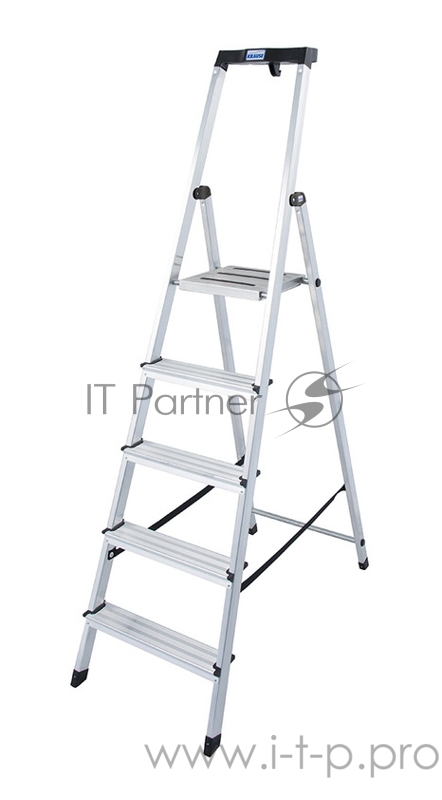 Krause SAFETY Свободностоящая стремянка, 2К заглушки, 5 ступеней, 128959
