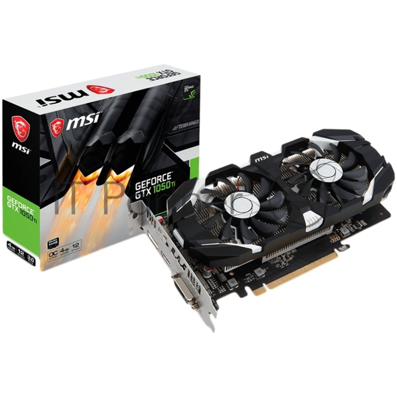Видеокарта PCIE16 GTX1050TI 4GB GDDR5 GTX 1050 TI 4GT OCV1 MSI