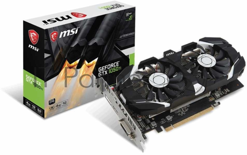 Видеокарта PCIE16 GTX1050TI 4GB GDDR5 GTX 1050 TI 4GT OCV1 MSI