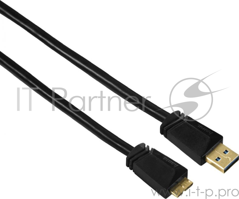 Кабель Hama H-125235 00125235 micro USB 3.0 B (m) USB 3.0 A(m) 0.75м черный