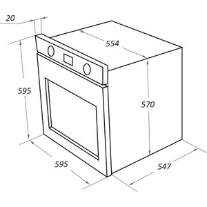 Шкаф духовой электрический MAUNFELD EOEH.7611B