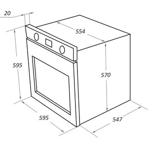 Шкаф духовой электрический MAUNFELD EOEF.766S1