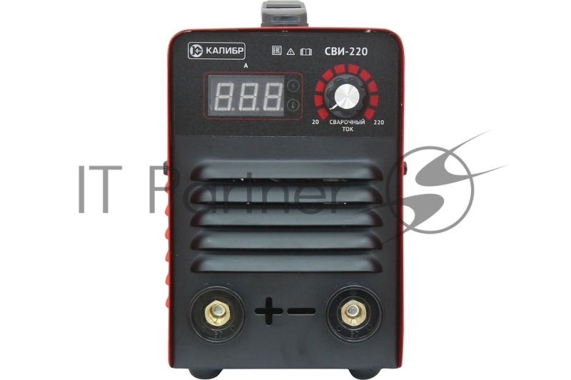 Сварочный инвертор КАЛИБР СВИ-220 4.2 кВт, 20-220 А, 1.6-4.0 мм, КПД 85%, ПВ 70%, IP21S
