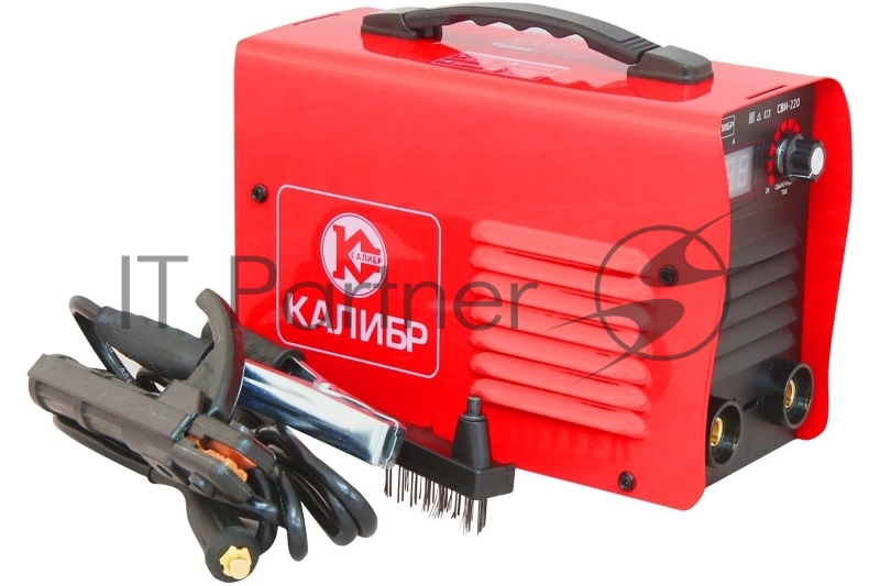 Сварочный инвертор КАЛИБР СВИ-220 4.2 кВт, 20-220 А, 1.6-4.0 мм, КПД 85%, ПВ 70%, IP21S