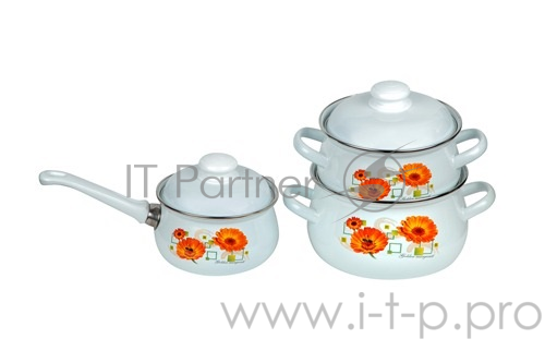 Набор кастрюль АК ЛМЗ 155/4АП2 Зол.маргаритка