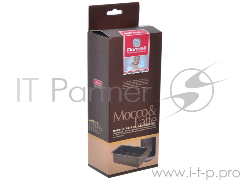 Форма для выпечки Rondell Mocco&Latte RDF-441 прямоугольная углеродистая сталь коричневый