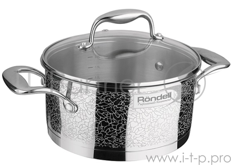 Кастрюля RONDELL RDS-343 Vintage 3,0л RONDELL RDS-343 с/кр. 3,0 л. Vintage. Диаметр: 20 см. Объем: 3.0 л. Высококачественная пищевая сталь 18/10. Толщина стенок 0.7 мм. Тройное вштампованное, а затем вплавленное дно 6.4 мм. Жидкостекольная внешняя де