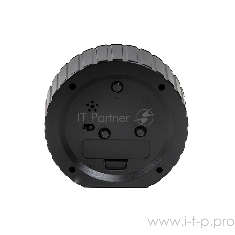 91-RealTime Часы будильник, ENDEVER черный, кварцевый механизм,батарейка 1хАА.