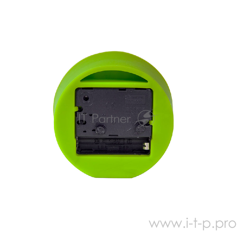 11-RealTime Часы будильник.ENDEVER силиконовый корпус, батарейка 1хАА не входит в комплект.Зеленый