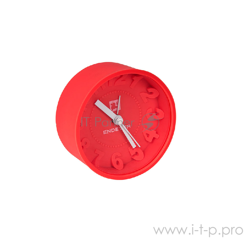 10-RealTime Часы будильник.ENDEVER силиконовый корпус, батарейка 1хАА не входит в комплект.розовый,