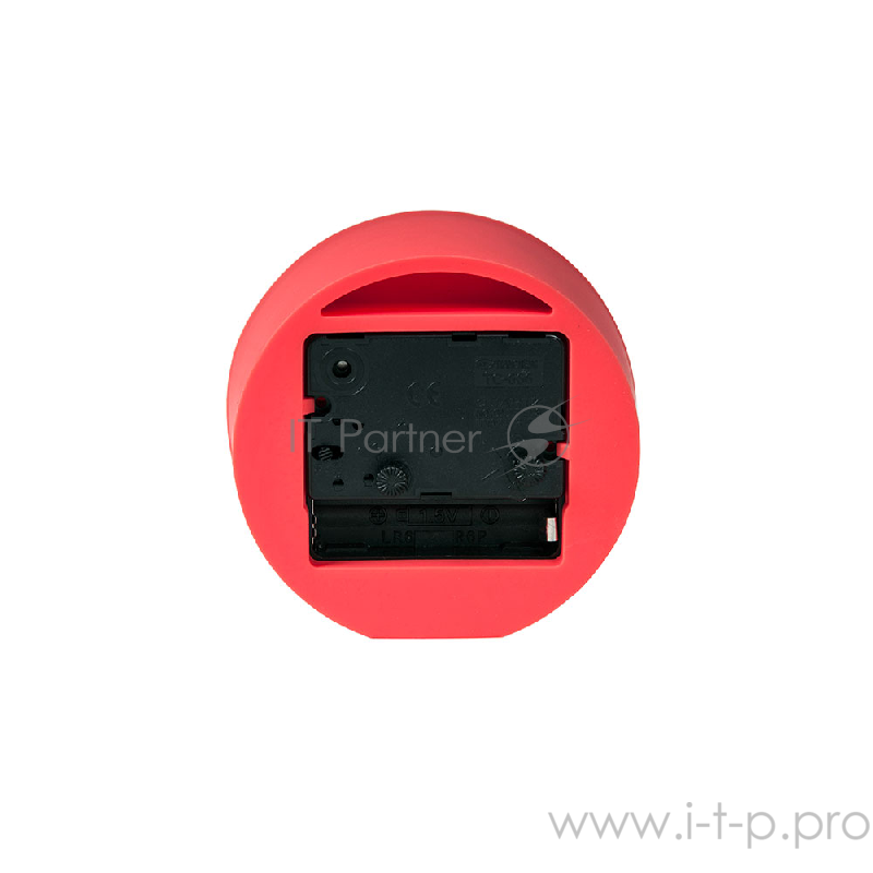 10-RealTime Часы будильник.ENDEVER силиконовый корпус, батарейка 1хАА не входит в комплект.розовый,