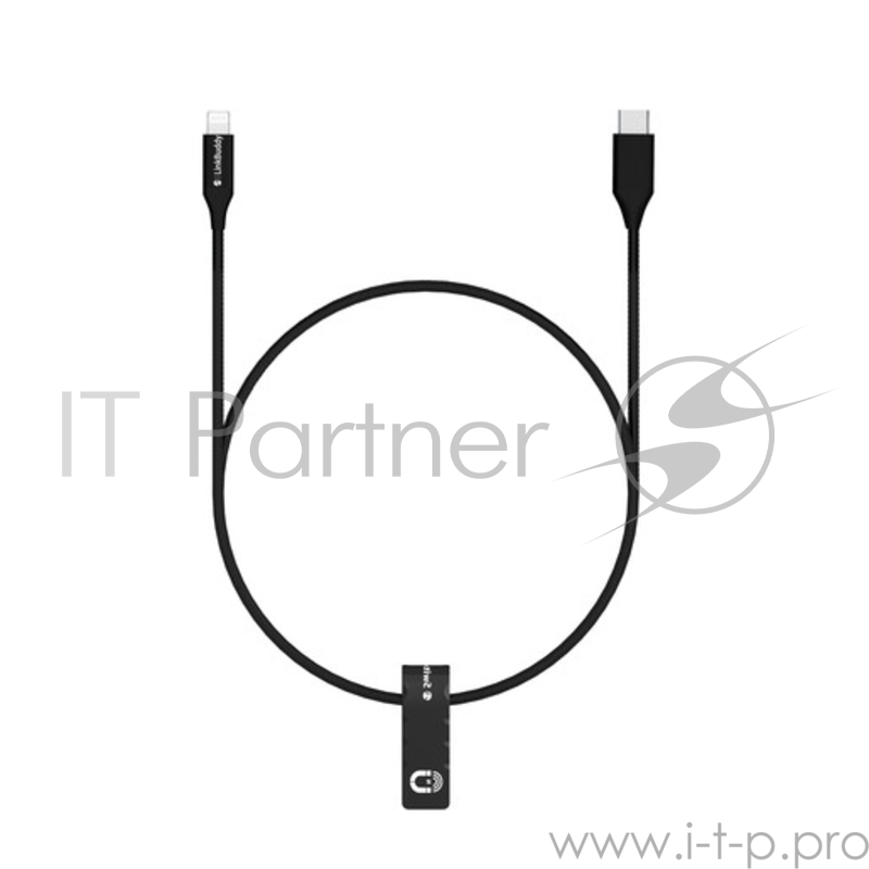 Кабель SwitchEasy Link Buddy Lghtning to Type-C. Длина 1.2 м. Цвет черный.